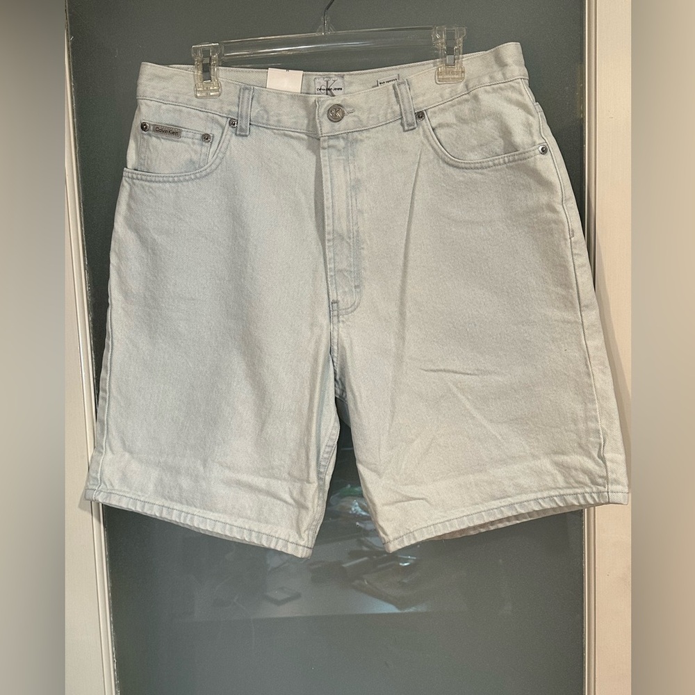 Men’s Calvin Klein CK Jean shorts light 34 Y2K